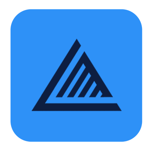 Lentz Advisors icon, blue tile