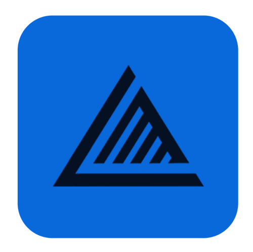 Lentz Advisors icon, blue tile variation