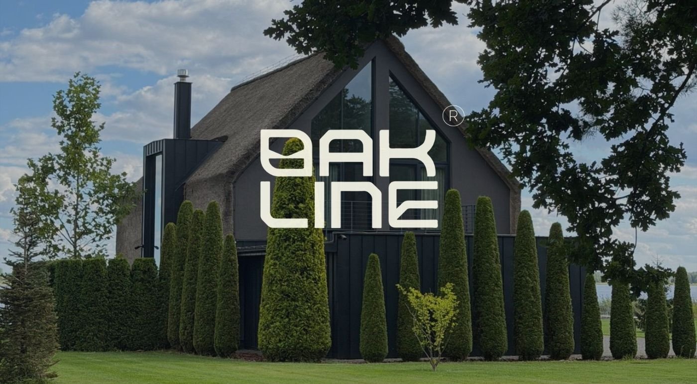 Oakline Development Group home shaped like the brand's O logomark